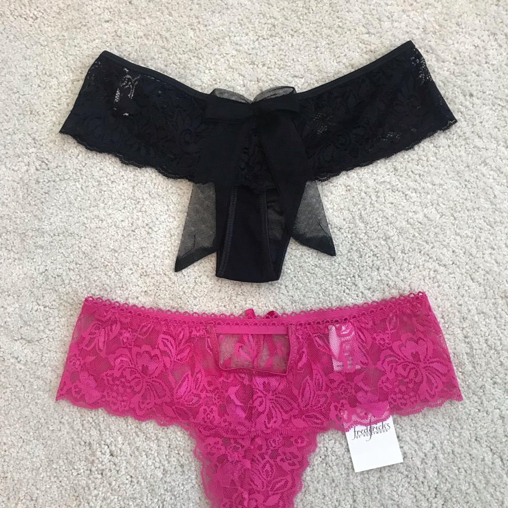 2 Frederick’s Lace Thongs - Picture 2 of 8